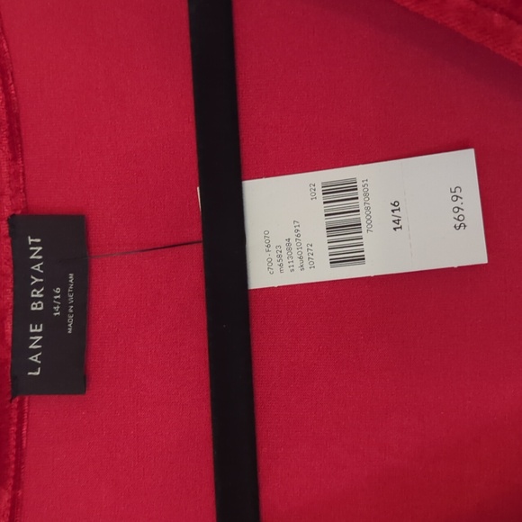 Velvet (crushed rose pattern) v neck tunic - Picture 2 of 4